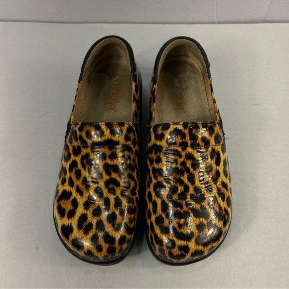 Alegria Keli Leopard Print Patent Slip-On Comfort Shoes | Women’s 38 (8–8.5) - Picture 12 of 15